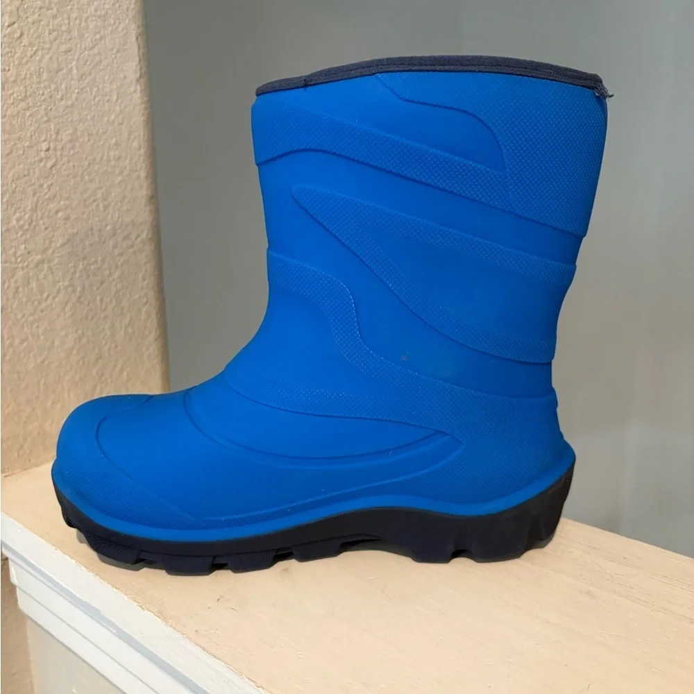 HISEA Kids Rain Boots Boys Girls Waterproof Outdoor Playing Rubber Boot Sz 5